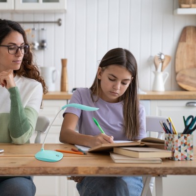 Lampă de masă LED Rabalux Bedi 74235, albastru, 2 W