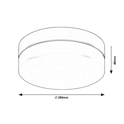 Lampă baie LED Rabalux Gaelo 75026, negru, 18 W
