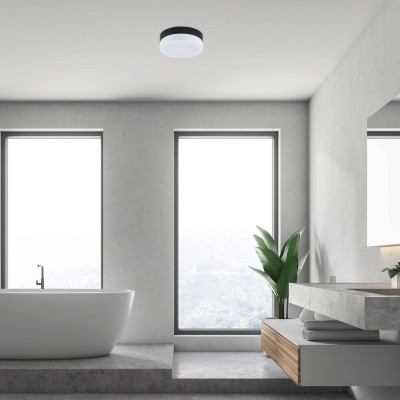 Lampă baie LED Rabalux Gaelo 75026, negru, 18 W