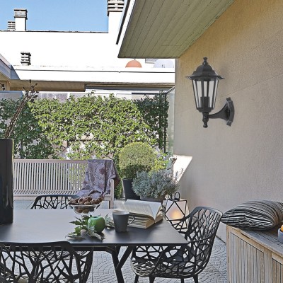 Lampă de perete exterior Rabalux Velence 8204, negru, E27