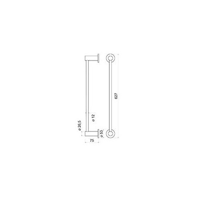 ASM09 Smile - Portprosop simplu, inox