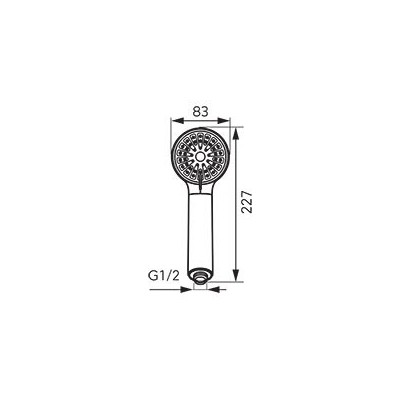 S330BL-B Cortessa - para dus, negru mat