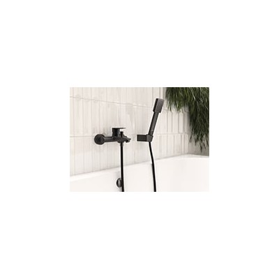 U170BL-B Sinus - set dus mobil, negru mat