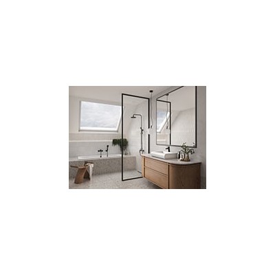 U170BL-B Sinus - set dus mobil, negru mat