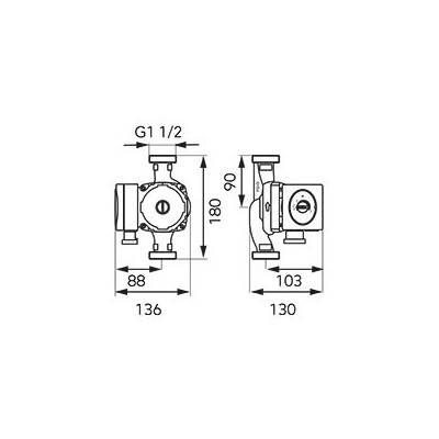 0605W Pompa circulatie clasa A GPA II 25-8-180