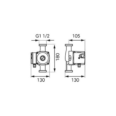 0202W Pompa circulatie pentru apa potabila 25-60 180