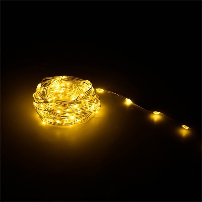 ZAR0575) DECORATIUNE LED ALB CALD 10M REBEL