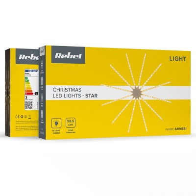 (ZAR0581) DECORATIUNE CRACIUN LED STEA REBEL