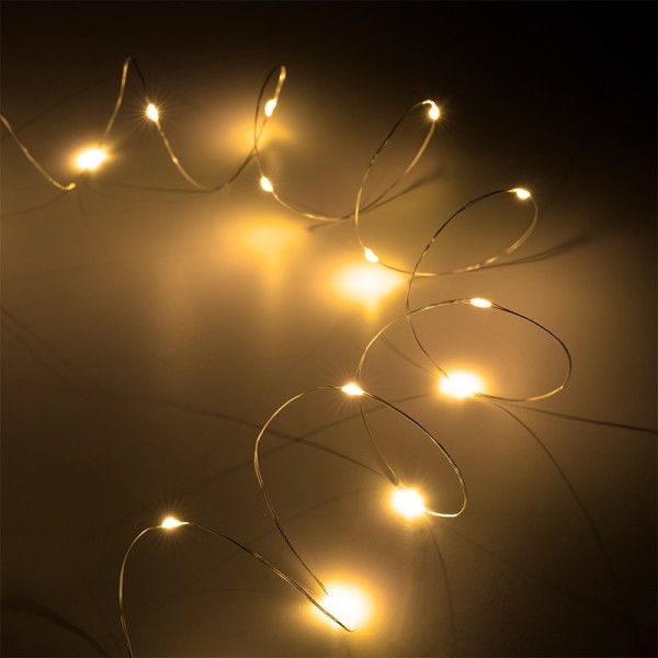 (ZAR0546) SIR ILUMINAT FESTIV 50 MINI LED ALB CALD