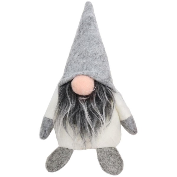 Figurină Crăciun, gnom 16cm gri Artezan