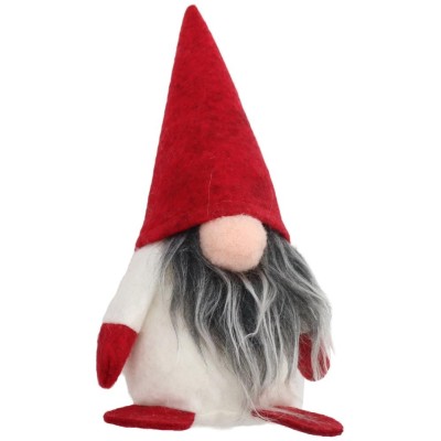 Figurină Crăciun, gnom 16cm roșu Artezan