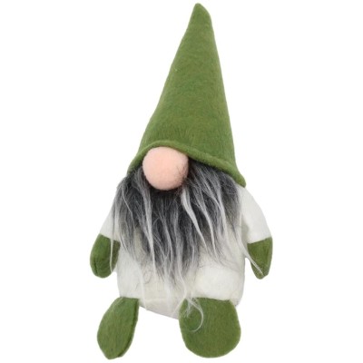 Figurină Crăciun, gnom 16cm verde Artezan