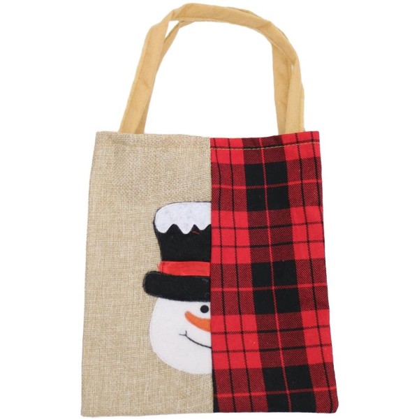 Sacoșă cadouri 30cm - cu Om de zăpadă Artezan
