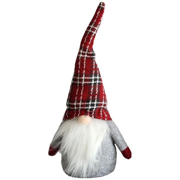 Figurină Crăciun, gnom 36cm cu barbă Artezan