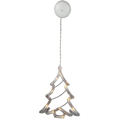 Decor fereastă Brad 10 LED WW Entac 3xAAA neincl.