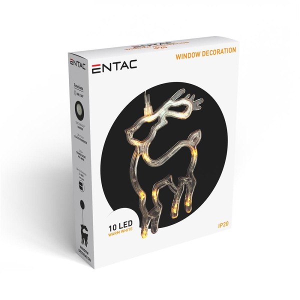 Decor fereastră Ren 10 LED WW Entac 3xAAA neincl.