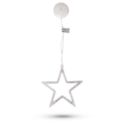 Decor fereastră Stea 10 LED WW Entac 3xAAA neincl.