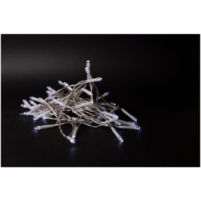 Ghirlandă 96 LED CW 7m cu timer IP44 Entac -de Exterior 3xAA neincl.