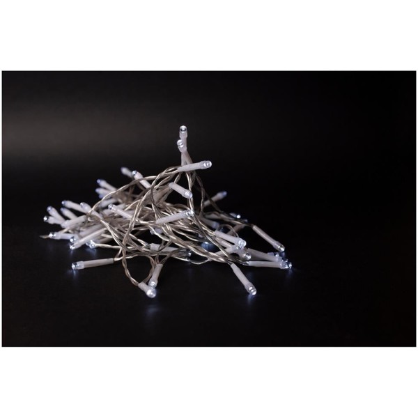 Ghirlandă 96 LED CW 7m cu timer IP44 Entac -de Exterior 3xAA neincl.