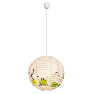 Lampa suspendată din hârtie pentru copii Rabalux Froggo 72070