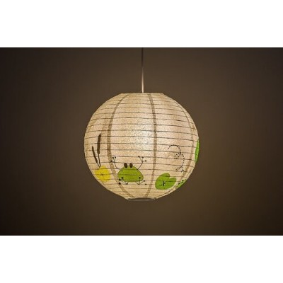 Lampa suspendată din hârtie pentru copii Rabalux Froggo 72070
