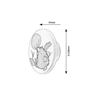 Aplica de perete pentru copii Rábalux Hedgy 71099