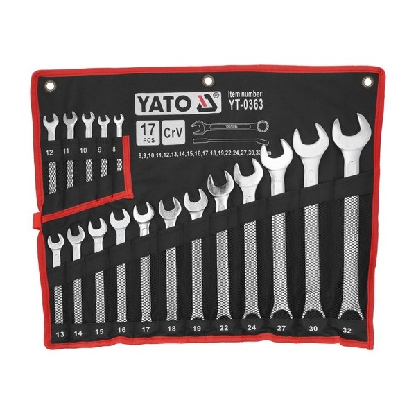 SET CHEI COMBINATE SATINATE 8-32MM, 17 BUC  YT-0363