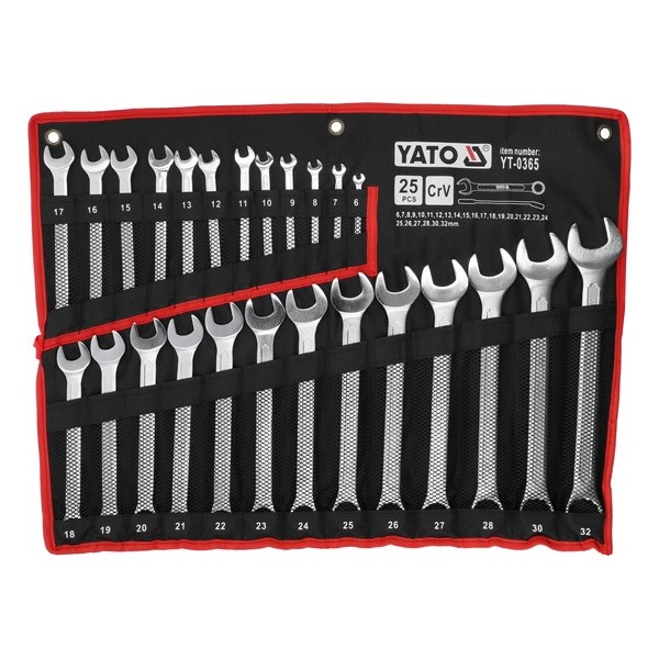 SET CHEI COMBINATE 6-32MM, 25 BUC YT-0365