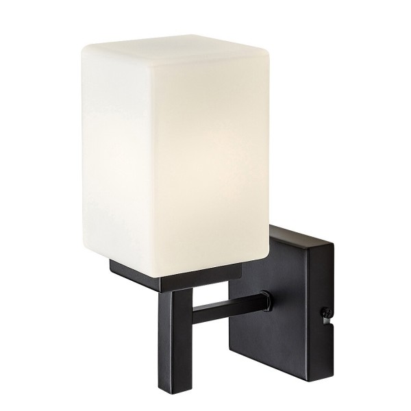 Lampă de perete Rabalux Zenkai 71061, negru mat, E14