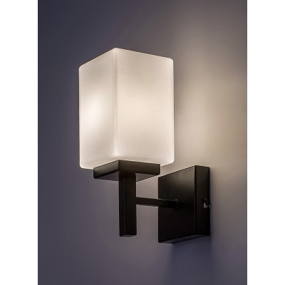 Lampă de perete Rabalux Zenkai 71061, negru mat, E14
